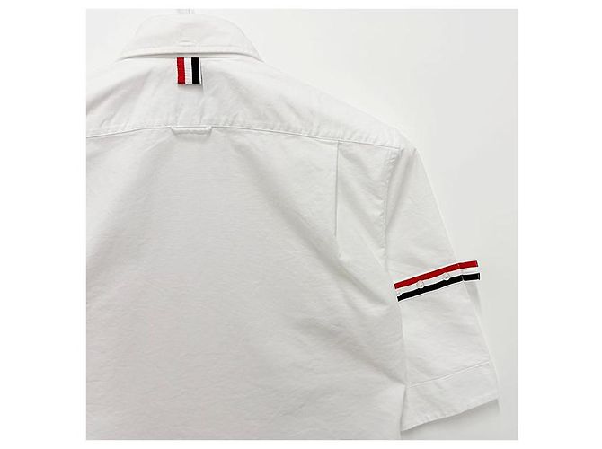 Thom Browne Klassisches Kurzarmhemd in Weiß - Ansicht 7