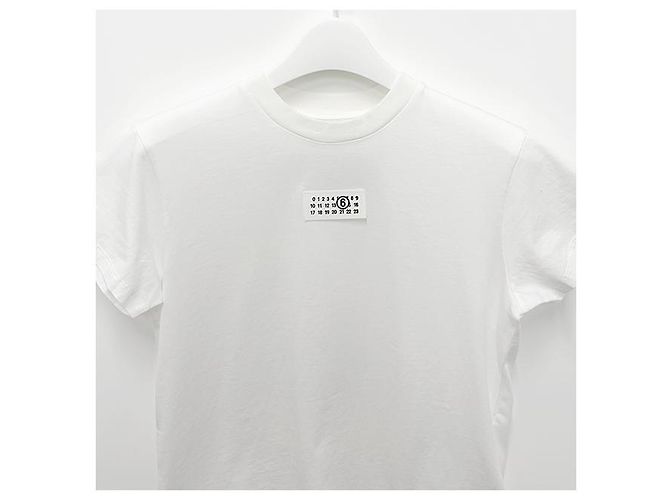 Maison Martin Margiela T-shirt a maniche corte con logo numero Bianco - vista 12