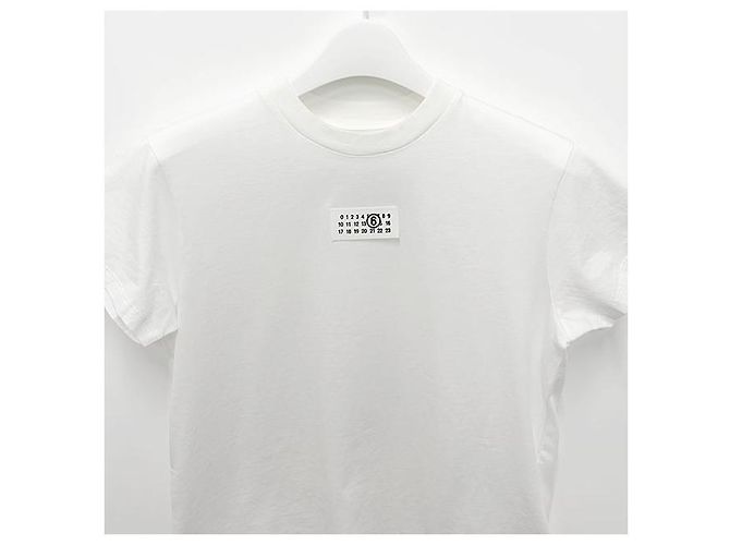 Maison Martin Margiela T-shirt a maniche corte con logo numero Bianco - vista 3