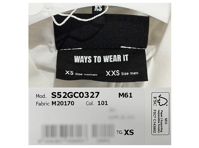 Maison Martin Margiela T-shirt a maniche corte con logo numero Bianco - vista 7