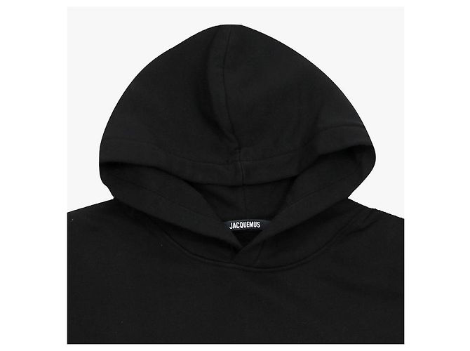 Jacquemus Moletom com capuz e logo Preto - vista 6