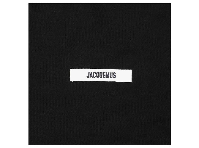 Jacquemus Moletom com capuz e logo Preto - vista 7