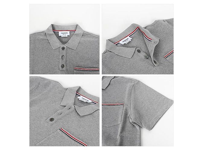 Thom Browne Polo mit kurzen Ärmeln Braun - Ansicht 4