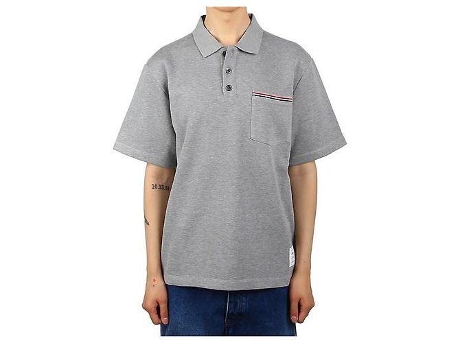 Thom Browne Polo mit kurzen Ärmeln Braun - Ansicht 7