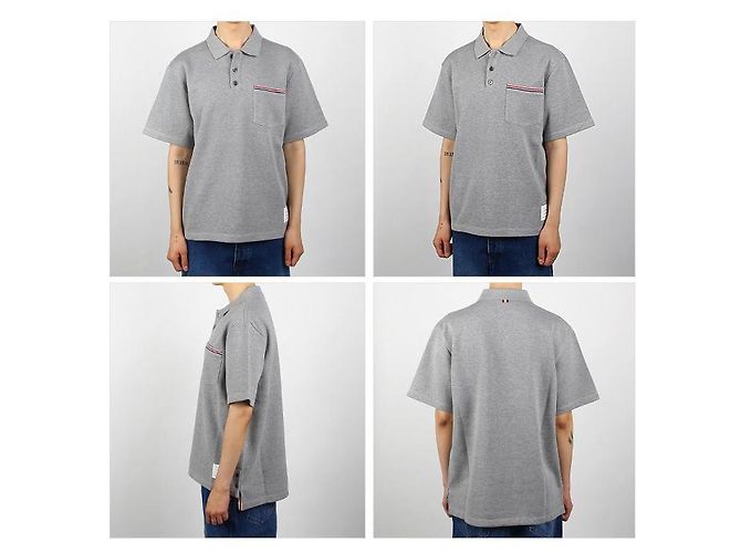 Thom Browne Polo mit kurzen Ärmeln Braun - Ansicht 8