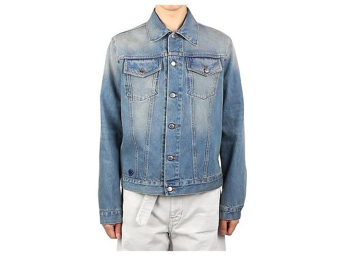 Prada Giacca Bomber in Denim Blu - vista 8