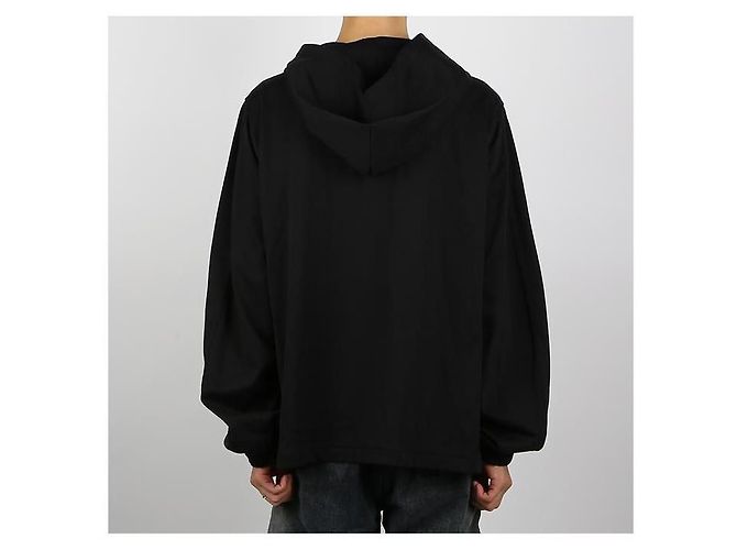 Jil Sander Technischer Baumwoll-Hoodie Schwarz - Ansicht 11
