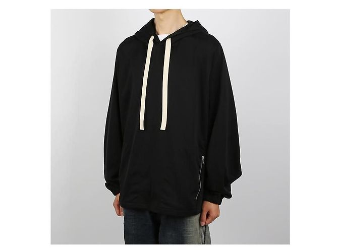 Jil Sander Technischer Baumwoll-Hoodie Schwarz - Ansicht 2