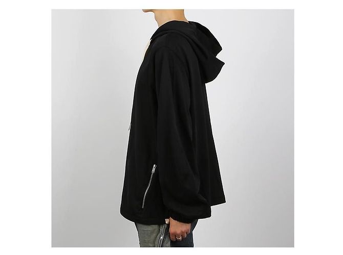 Jil Sander Technischer Baumwoll-Hoodie Schwarz - Ansicht 3