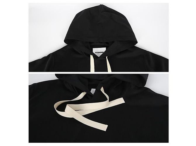 Jil Sander Technischer Baumwoll-Hoodie Schwarz - Ansicht 5