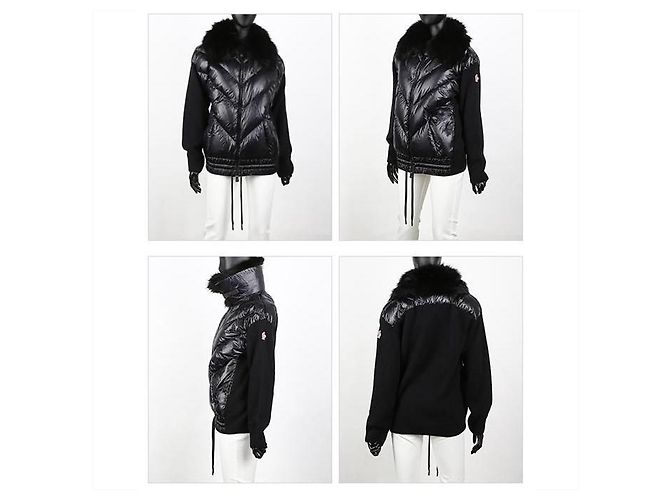 Moncler Grenoble Alpaca Down Jacket Black - view 7