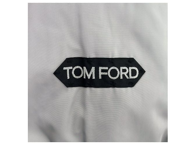 Tom Ford Giacca bomber imbottita grigia da uomo Biard di lusso - vista 10