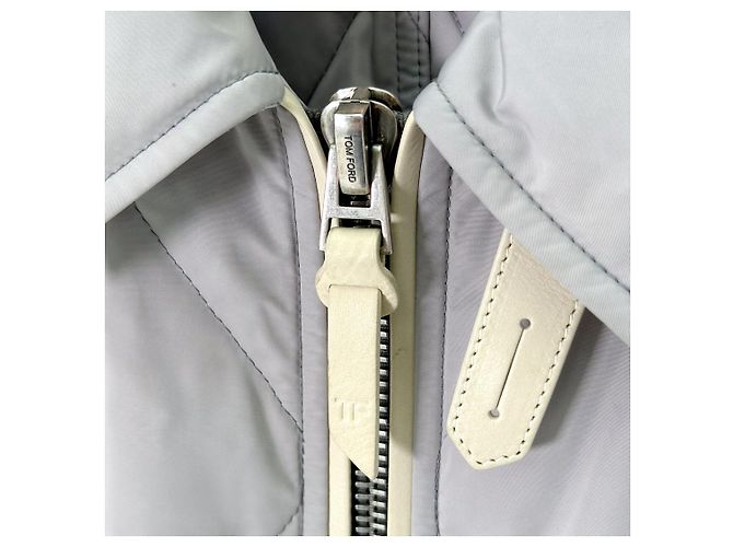 Tom Ford Giacca bomber imbottita grigia da uomo Biard di lusso - vista 5