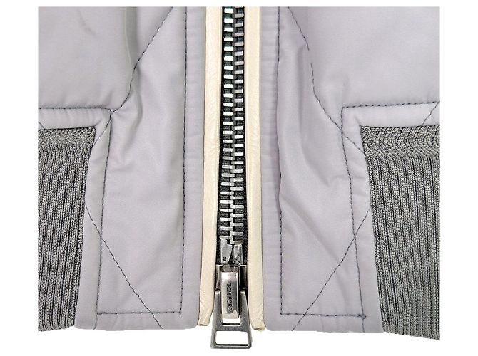 Tom Ford Giacca bomber imbottita grigia da uomo Biard di lusso - vista 7