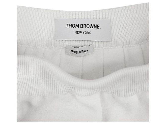 Falda mini plisada Milano Stitch para mujer Thom Browne blanca Blanco - vista 10