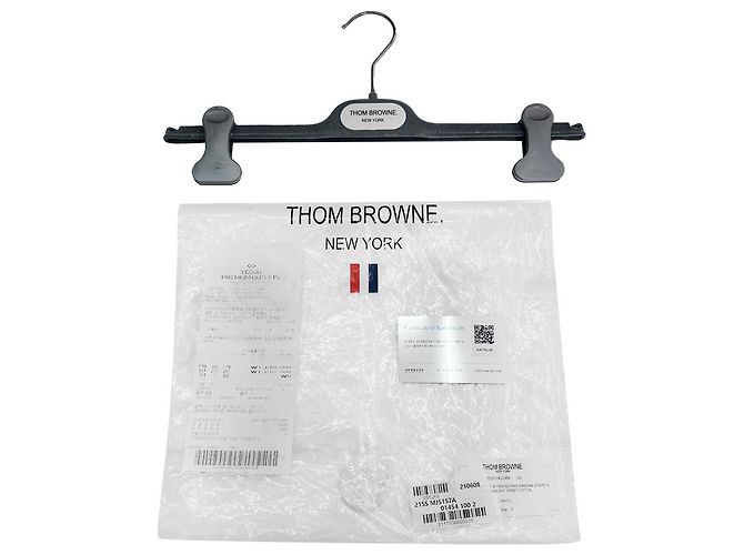 Falda mini plisada Milano Stitch para mujer Thom Browne blanca Blanco - vista 13