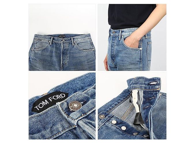 Tom Ford Denim sagomato Blu - vista 8