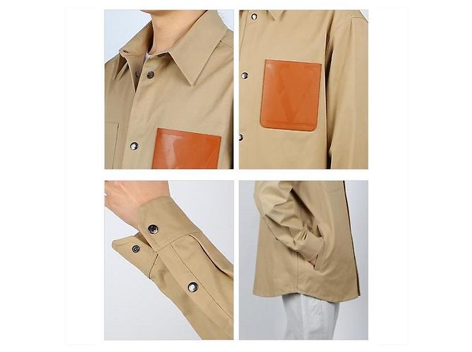 Valentino Giacca Camicia Garavani Marrone - vista 9