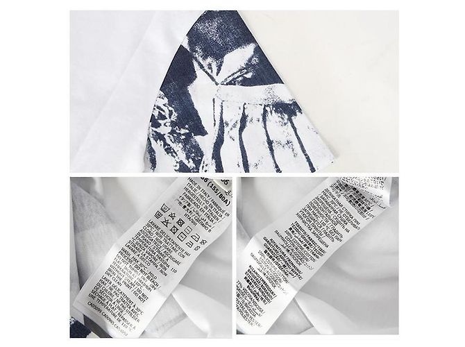 Alexander Mcqueen Kurzarm-T-Shirt mit Kunstdruck QZACO Blau - Ansicht 4