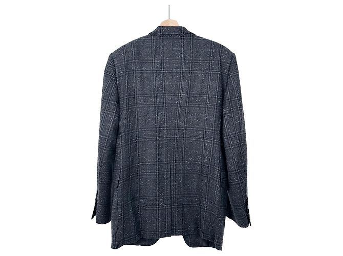 Tom Ford Giacca blazer in lana e seta a quadri per uomo Marrone - vista 4