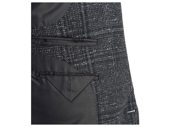 Tom Ford Giacca blazer in lana e seta a quadri per uomo Marrone - vista 6