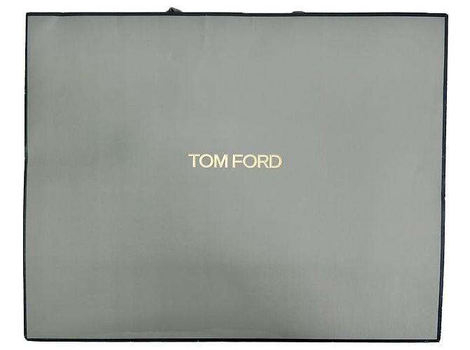 Tom Ford Luxury Beard Men's Wool Knit High Neck Zipper Panel Padded Jacket Gray Brown - view 11