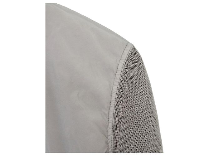 Tom Ford Luxury Beard Men's Wool Knit High Neck Zipper Panel Padded Jacket Gray Brown - view 6