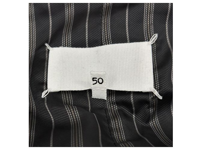 Maison Martin Margiela Blazer in lino a righe con colletto a strati per uomo - vista 10