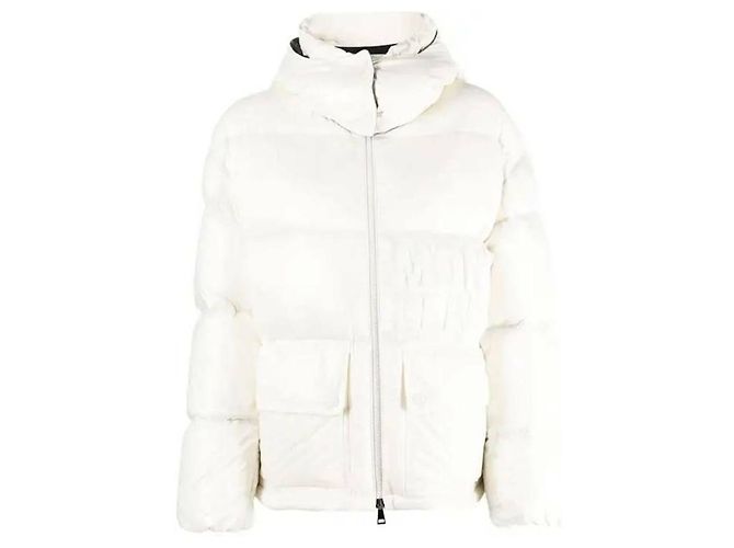 Moncler Kurze Steppjacke Weiß - Ansicht 4
