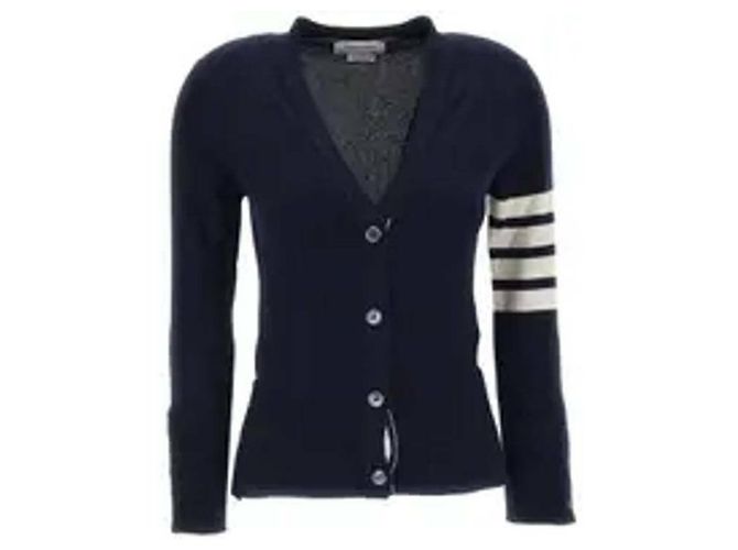 Thom Browne Cardigan en cachemire à rayures - vue 4