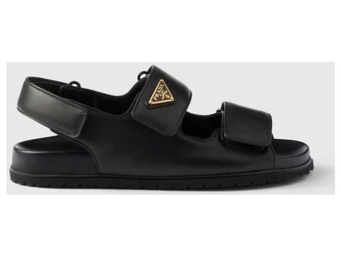 Prada Triangle Double Strap Sandals - view 4