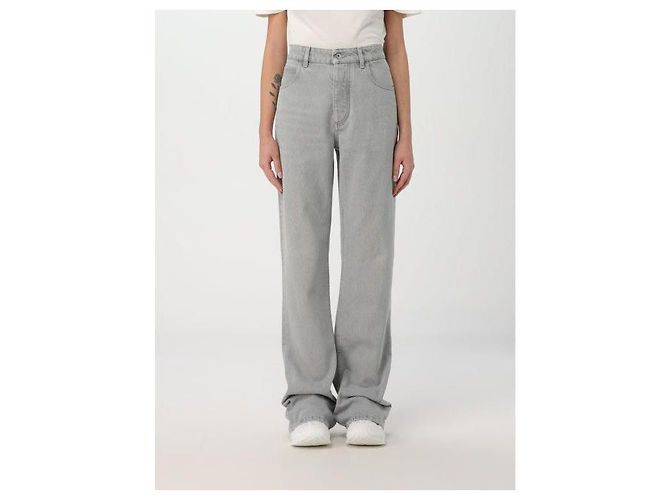 Bottega Veneta Jeans de campana gris claro lavado - vista 4
