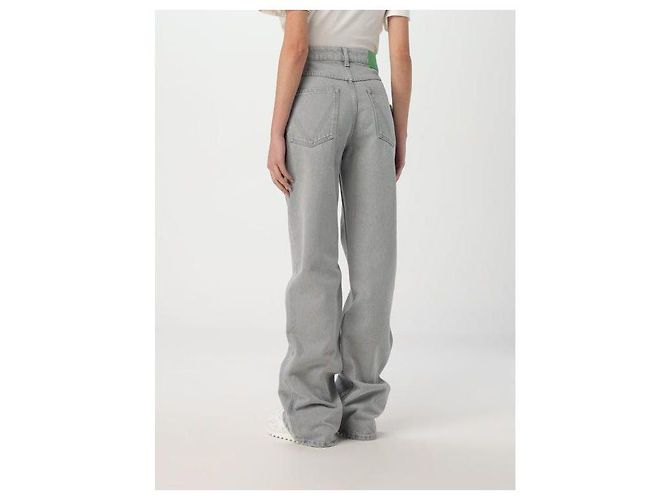 Bottega Veneta Jeans de campana gris claro lavado - vista 6