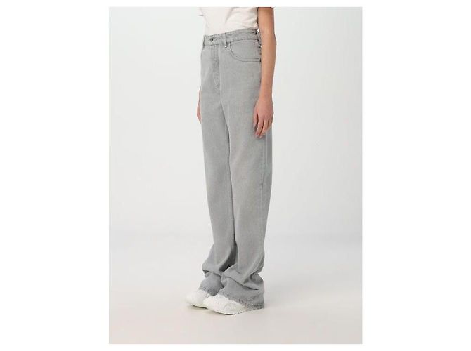 Bottega Veneta Jeans de campana gris claro lavado - vista 7