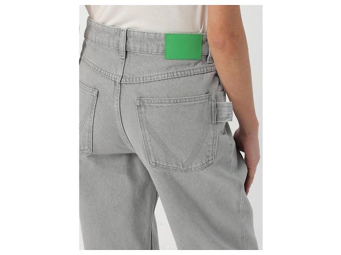 Bottega Veneta Jeans de campana gris claro lavado - vista 8