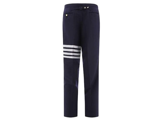 Thom Browne Flannel Low Rise Backstrap Pants - view 5
