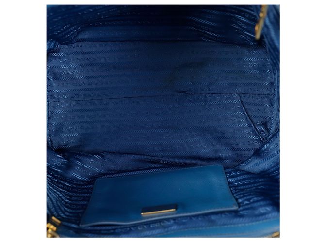 Prada Bolso de Hombro Saffiano Azul - vista 12