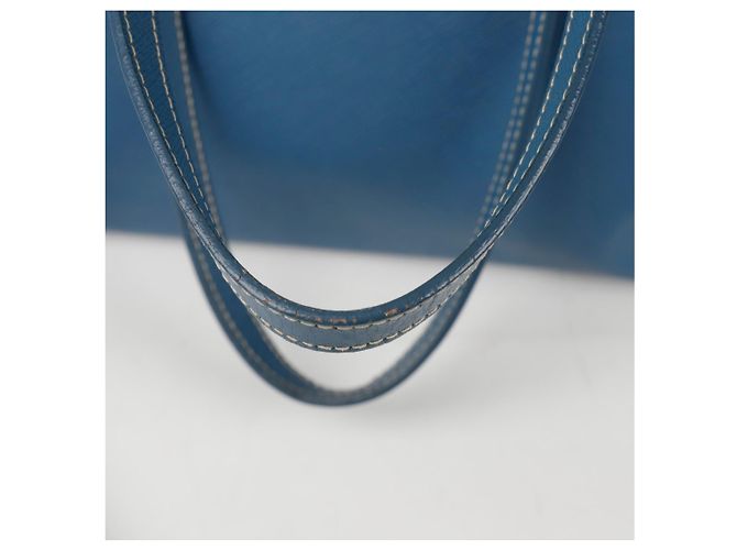 Prada Bolso de Hombro Saffiano Azul - vista 7