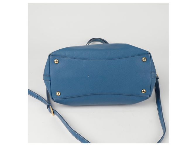 Prada Bolso de Hombro Saffiano Azul - vista 8