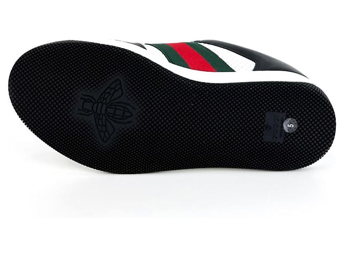 Gucci Sneakers in pelle nere con logo GG per donne Nero - vista 8