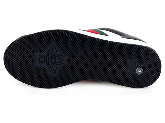 Gucci Sneakers in pelle nere con logo GG per donne Nero - vista 9