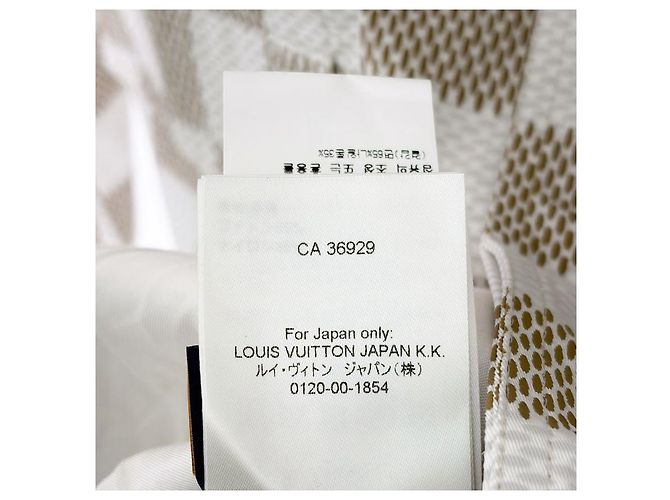 Louis Vuitton Giacca Camicia Oversize in Cotone Nylon Monogramma Damier per Uomo di Lusso Biard Marrone - vista 17