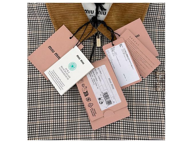 Miu Miu Oversized Woll-Bomberjacke Braun - Ansicht 9