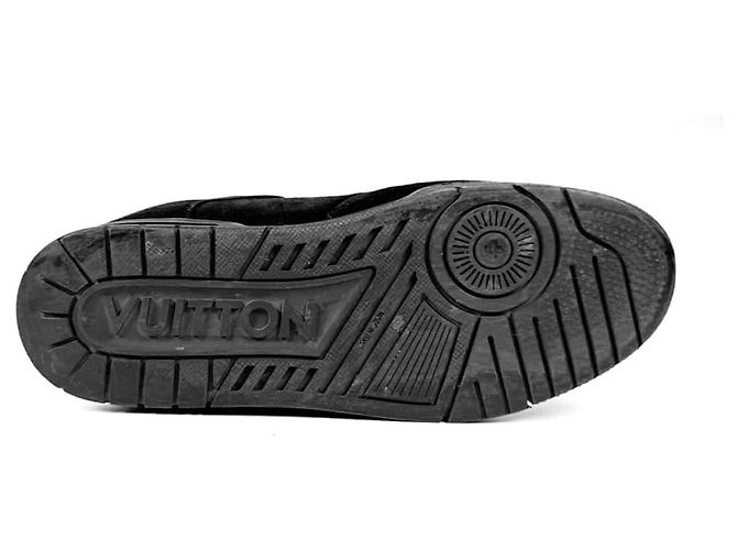 Louis Vuitton Sneakers basse in suede di LV per uomo nere Marrone - vista 10