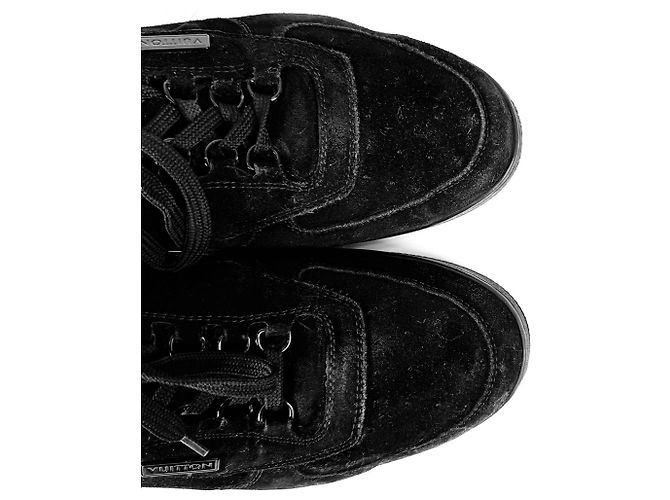Louis Vuitton Sneakers basse in suede di LV per uomo nere Marrone - vista 11