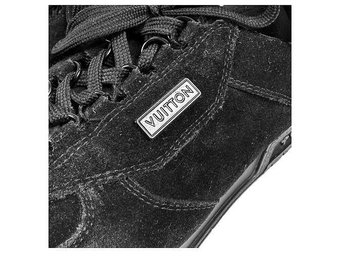 Louis Vuitton Sneakers basse in suede di LV per uomo nere Marrone - vista 13