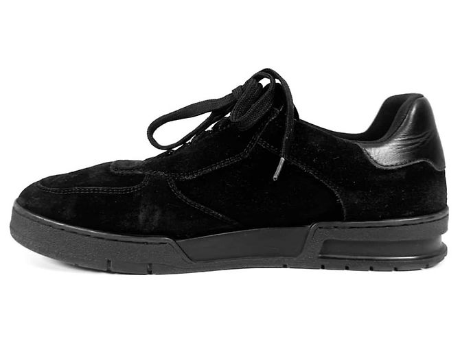 Louis Vuitton Sneakers basse in suede di LV per uomo nere Marrone - vista 4