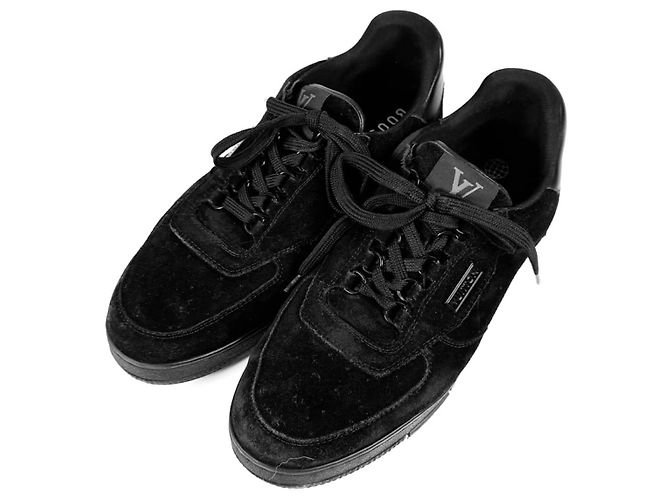 Louis Vuitton Sneakers basse in suede di LV per uomo nere Marrone - vista 7