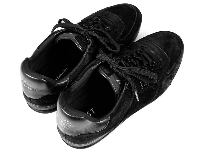 Louis Vuitton Sneakers basse in suede di LV per uomo nere Marrone - vista 8