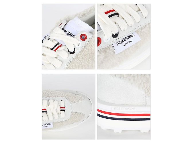 Thom Browne Tech Runner Shearling Sneakers - view 3